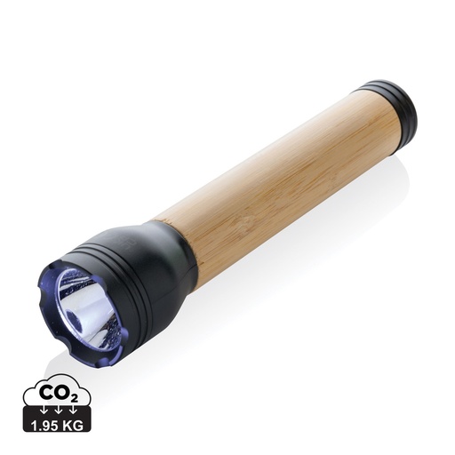 [KX050660] Lampe 5W en plastique recyclé RCS et bambou Lucid